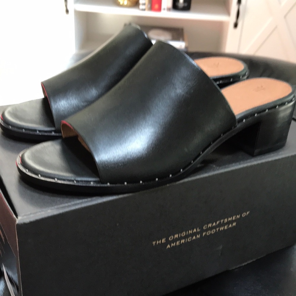 FRYE black leather heels